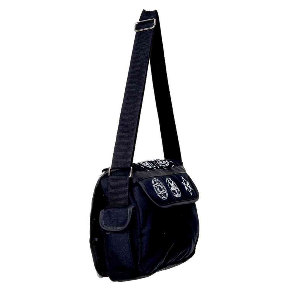 Banned - PENTAGRAM Schultertasche - Schwarz